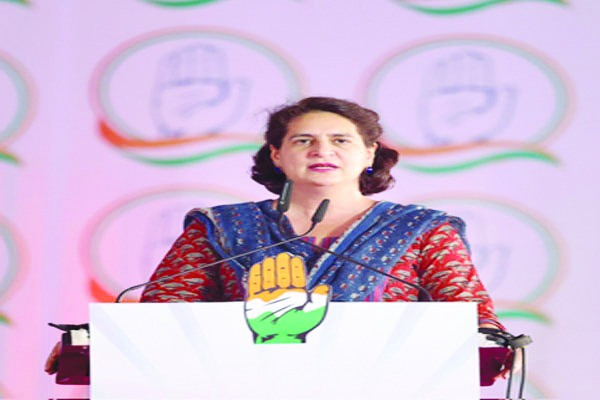 भाजपा के नेता आमजन की समस्या नहीं, पाकिस्तान-चीन की बात करते हैं : प्रियंका गांधी