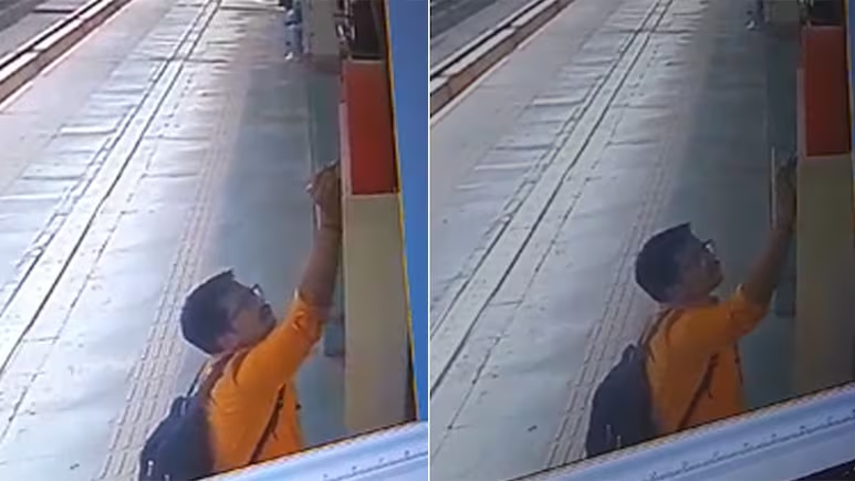 मेट्रो में केजरीवाल के लिए धमकी लिखने वाला शख्स गिरफ्तार, नामी बैंक में करता है काम