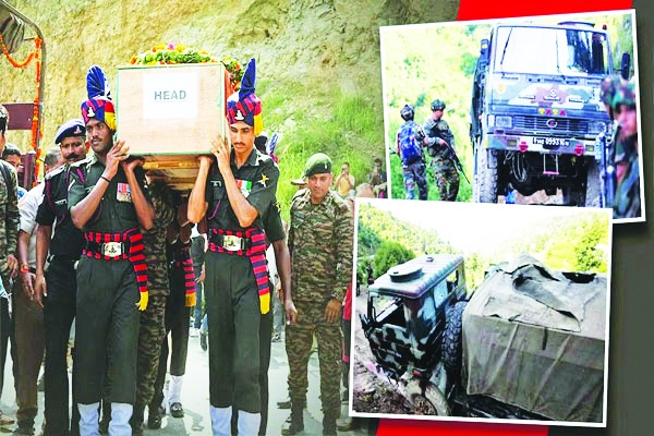 डोडा मुठभेड़ : कैप्टन समेत 5 जवान शहीद,राजनाथ सिंह ने सेना प्रमुख से की बात, जमीनी हालात की ली जानकारी,राहुल ने जताया शोक