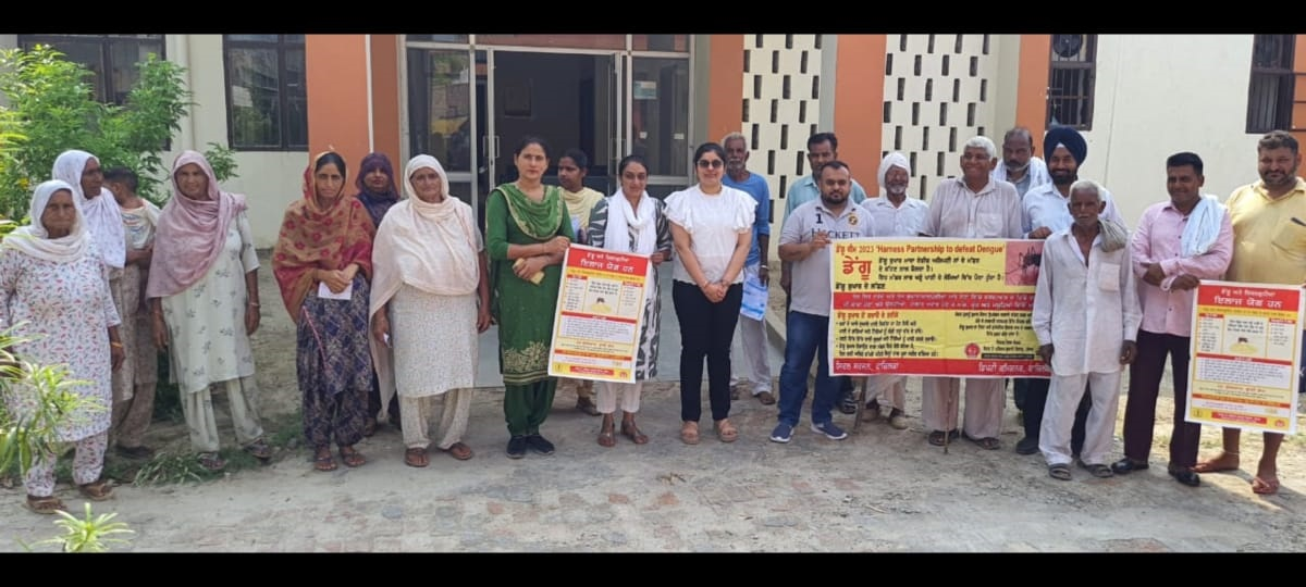 स्वास्थ्य विभाग द्वारा सब सेंटर करणी खेड़ा में डेंगू के लक्षण एवं बचाव को लेकर शिविर का आयोजन किया गया