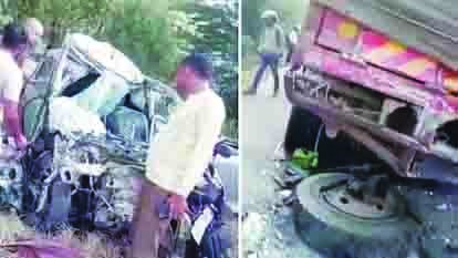 नोएडा-ग्रेटर नोएडा एक्सप्रेसवे पर भीषण हादसा, खड़े ट्रक में घुसी कार; परिवार के पांच लोगों की मौत