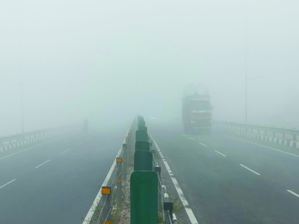 हरियाणा के 17 जिलों में घने कोहरे और खतरनाक वायु प्रदूषण का कहर