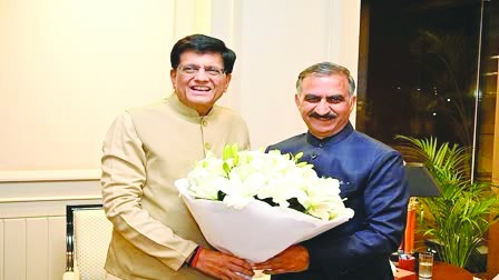 केंद्रीय मंत्री पीयूष गोयल से मिले सीएम सुक्खू, हिमाचल के लिए मांगा विशेष औद्योगिक पैकेज